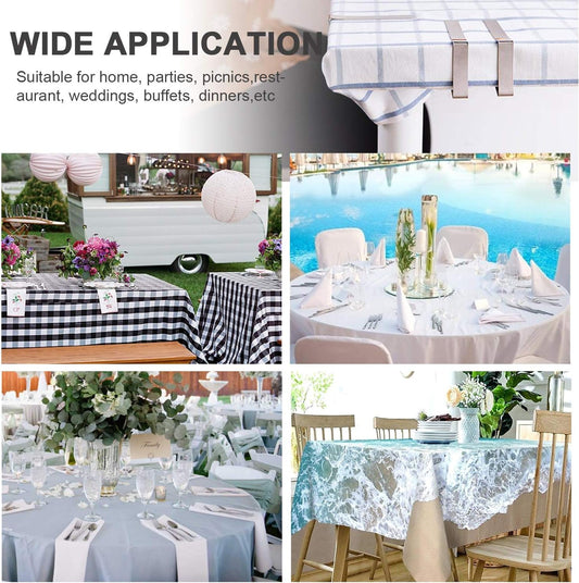 30 Packs Tablecloth Clips Table Cloth Holder Clips,Stainless Steel Outdoor Table Cloths Clip for Picnic V1258-DP02-D-137