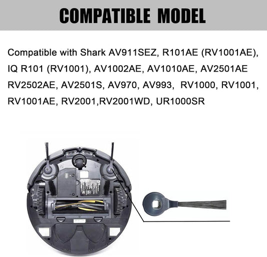Replacement Side Brushes Compatible with Shark Vacuum Cleaner ION Robot IQ R101AE(RV1001AE), IQ R101(RV1001), V1258-DP02-D-159