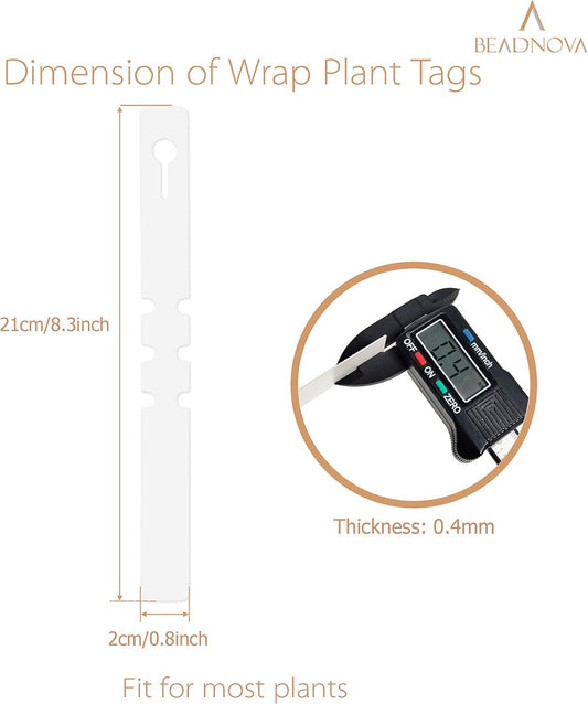 Tree Tags Plastic Plant Labels Wrap Around Hanging Tags Tree Markers Signs Nursery Labels for Plants Garden V1258-DP02-D-260
