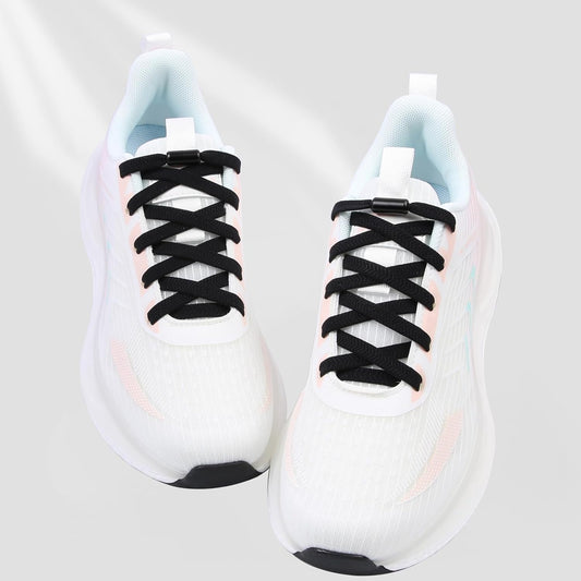2 Pairs Elastic No Tie Shoe Laces for Adults and Kids Shoes, Tieless Flat Shoelaces for Sneakers V1258-DP02-D-312
