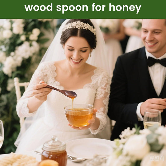 6PCS Wooden Spoons for Eating, 6 Inch Small Wooden Spoons for Honey, Coffee, Tea, Hot Cocoa, Jam, Bath Salts, V1258-DP02-D-359
