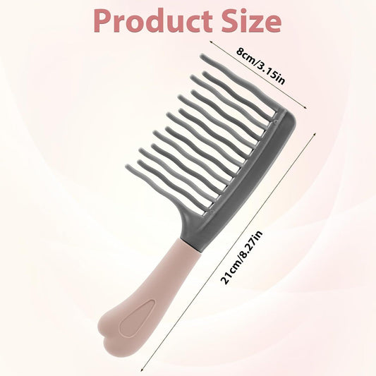 Wide Tooth Comb for Curls, Curly Hair Comb with Double Row Wavy Tooth for Curls Wavy Thick Long Wet Dry V1258-DP02-D-464