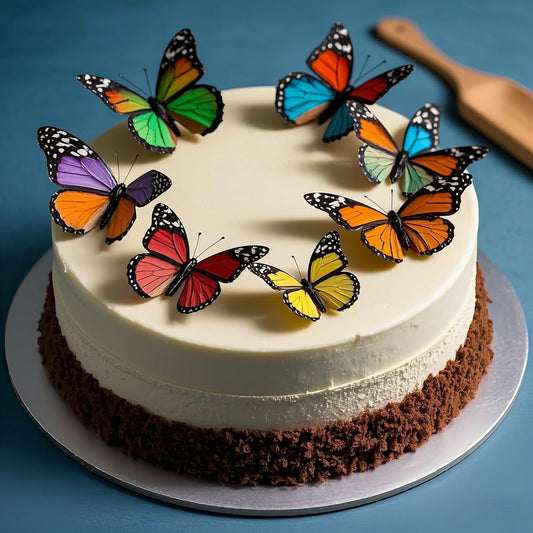Reusable Butterfly Silicone Mold 5 Sizes - Baking Mold for Chocolate, Fondant, Resin Jewelry | Oven/Freezer V1258-DP02-D-553