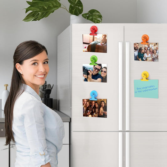 6 Pack Fridge Magnets Refrigerator Magnets, Magnetic Clips for Whiteboard, Magnet Clips for Kitchen Office V1258-DP02-D-626