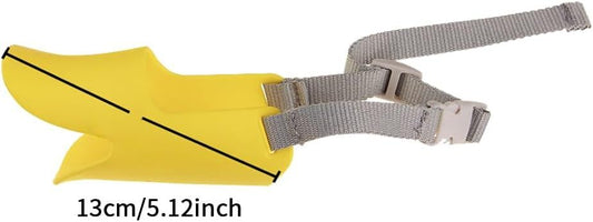Dog Muzzle,Anti Bite Duck Mouth Shape DogMouth Covers,Soft Duck Silicone Mouth Cover with Adjustable V1258-DP02-D-667