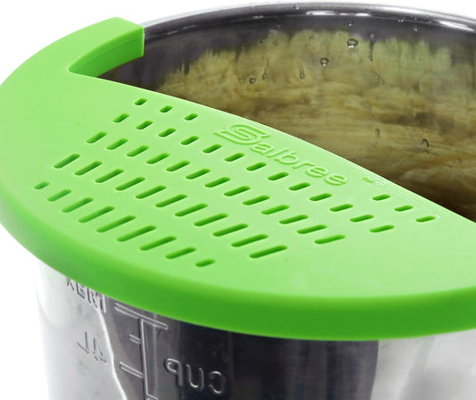 Salbree Silicone Snap Strainer fits the 6qt Instant Pot and Snaps to the 6 quart Instapot Pressure Cooker V1258-DP02-E-102