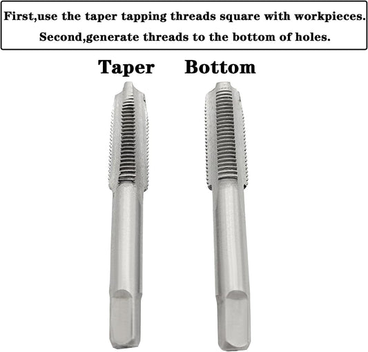 M10 X 1.5 Metric Hand Tap,1 Pair Threading Hand Tap Alloy Tool Steel Right Hand V1258-DP02-E-238