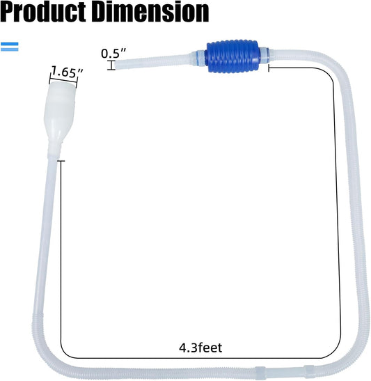 Aquarium Vacuum Siphon, Fish Tank Water Changer, Gravel Cleaner, Hand Pump V1258-DP02-E-249