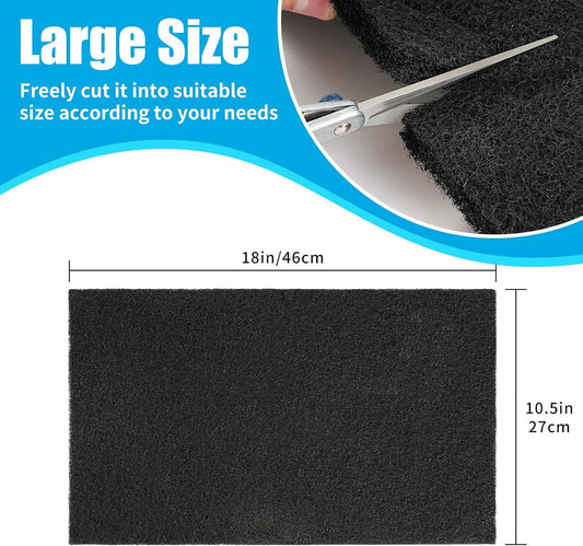Aquarium Activated Carbon Filter Media Pad for Fish Tank Pond Canister Filter (10.5" x 18") V1258-DP02-E-253