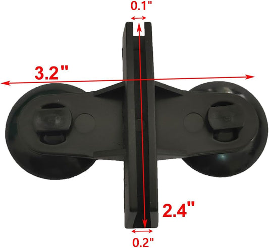 12 Pack Aquarium Divider, Suction Cup Divider Black, Plastic Sheet Isolation Holder for Fish Tank V1258-DP02-E-261