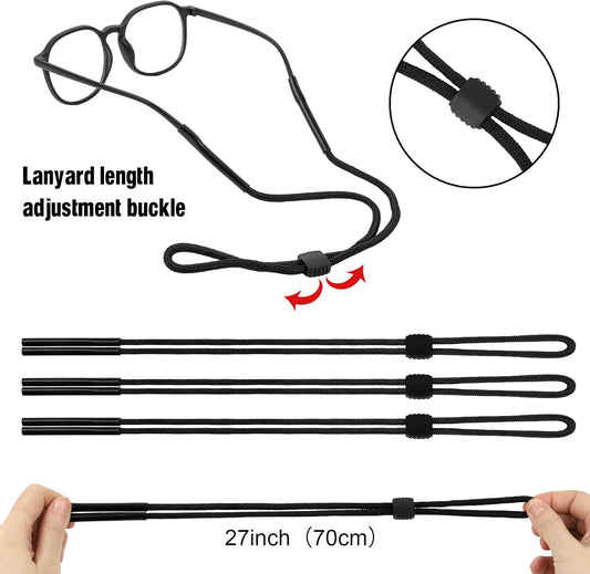 12 Pack Sunglasses Strap, Sports Eye Glasses String Strap, Adjtable Eyeglasses Strap Lanyard Cord Band Neck V1258-DP02-E-318