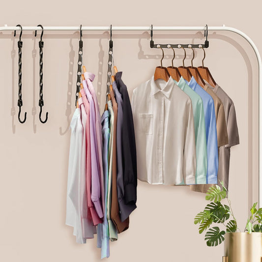 8 Pack Hangers Space Saving Magic Space Saver Storage Smart Plastic Clothes Hanger Organizer Closet V1258-DP02-E-320