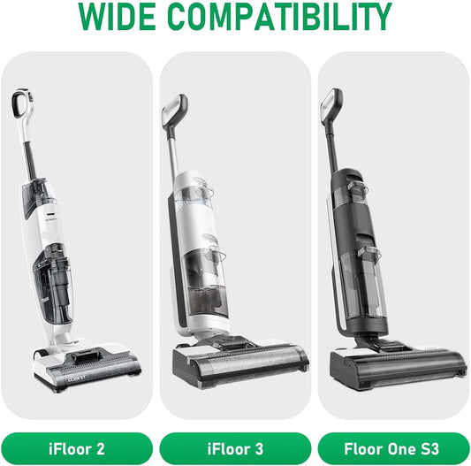 Roller Brh Replacement Kit Compatible with Tineco iFloor 2, iFloor 3,Floor One S3 Cordless Wet Dry Vacuum V1258-DP02-E-328