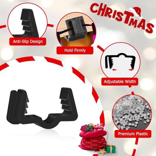 Christmas Light Hanger Clips Fascia Board Light Clips Plastic Holiday Deck Banister Hanger for Christmas V1258-DP02-E-471