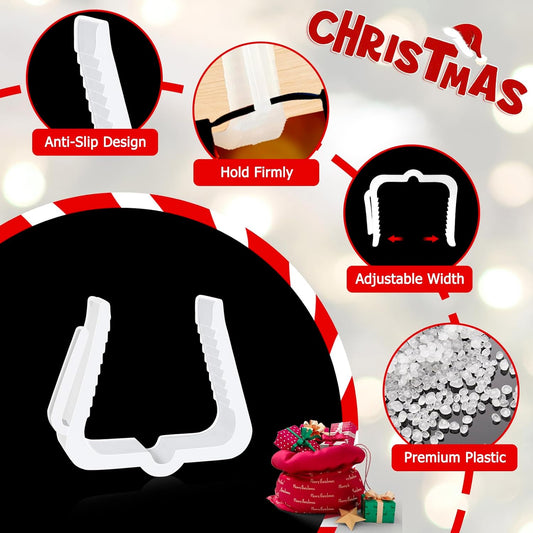 Christmas Light Hanger Clips, Fascia Board Clips, Deck Banister Light Clips, Plastic Holiday Light Clips for V1258-DP02-E-472