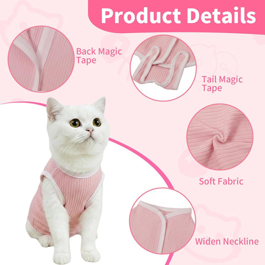 Cat Recovery Suit Cat Onesie, Breathable Anti-Licking Cat Surgery Recovery Suit Female, Kitten Spay Recovery V1258-DP02-E-493