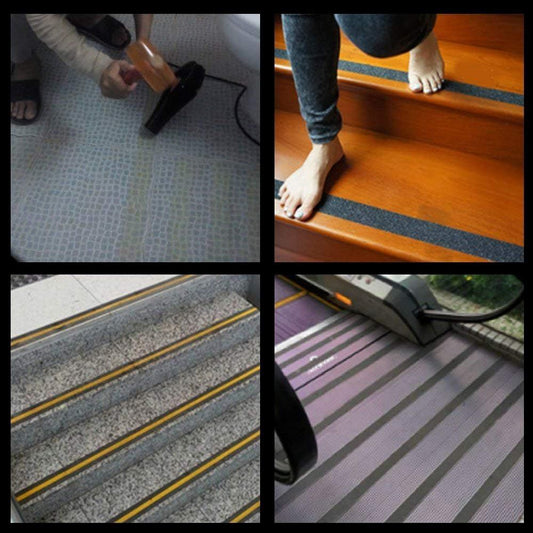 2 inch 16.4Ft Floor Safety Grip Non Skid Safety Tape Anti Slip Adhesive for Steps Stairs Indoor or Outdoor V1258-DP02-E-549