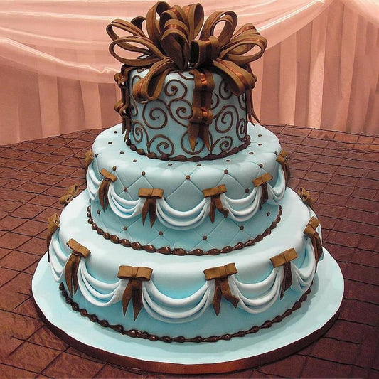 Fondant Swag Molds | Cake Border Draped Swag Silicone Mold | 3Pcs Set Wave-shaped Molds for Baking & V1258-DP02-E-625