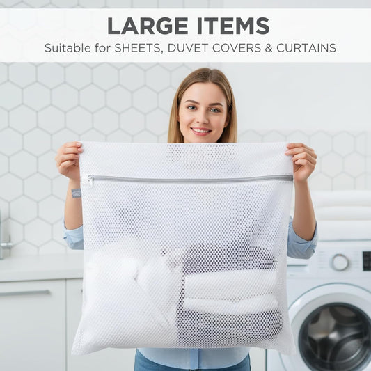 Kimmama Laundry Mesh Wash Bags, Lingerie Bags for Washing Delicates, Mesh Laundry Bags for Washing Machine, V1258-DP02-E-77