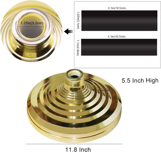 HOOSUN Base Stand for Flag Indoor Outdoor,Flag Pole Floor Stand Base Hold Flagpole Indoor Gold Banner Holder V1258-DP02-F-206