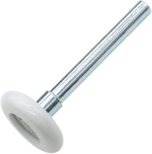 Garage Door Roller, White 1.8" Quiet Nylon Garage Door Wheels 4" Stem for Garage Track Replacement with V1258-DP02-F-282