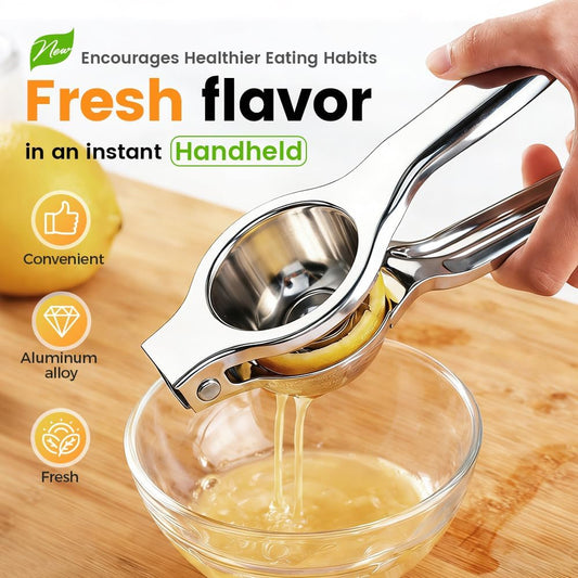 Lemon Squeezer, Stainless Steel Lemon Squeezer with Zester, Heavy Duty Squeezer Juicer for Lemon, Press Citr V1258-DP02-F-432