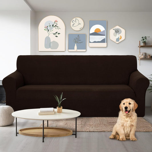 Stretch Couch Cover Sofa Cover Washable Sofa Slipcover Furniture Protector for 3 Chion Couch Sofa Pet V1258-DP02-F-590