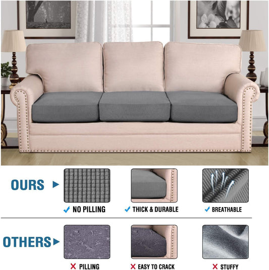 Super Stretch Individual Seat Chion Covers Sofa Covers Couch Chion Cover Slipcover Sets Thick Jacquard V1258-DP02-F-621