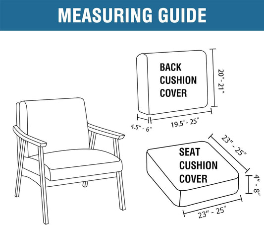 Chair Slip Covers with Arms 2 Piece Sofa Covers Super Stretch Chion Covers for Modern Living Room Chair Soft V1258-DP02-F-640