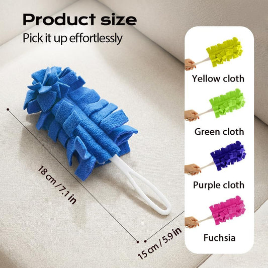 360 degrees Electrostatic Duster Refills, 2026 New Washable & Reusable Microfiber Pads Fleece Duster Refill V1258-DP02-F-825