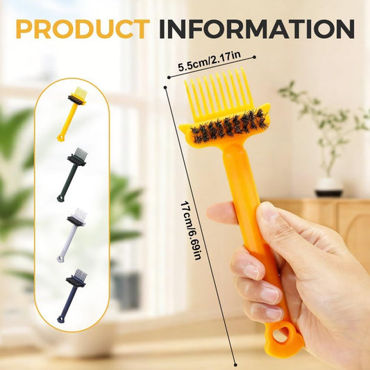 2-in-1 Hair Brush Cleaner Tool, Effortlessly Removes Hair & Dust from Combs, Mini Cleaning Rake with Pick & V1258-DP02-F-856