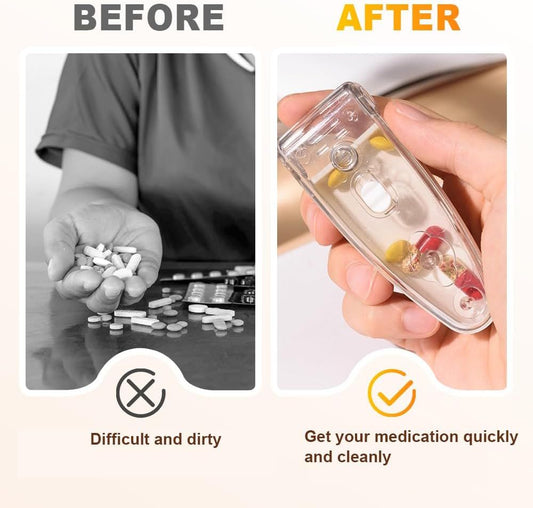 Portable Blister Pack Opener for Elderly, Disabled & Weak Hands, Easy Pill Extractor & Travel Medicine V1258-DP02-F-862