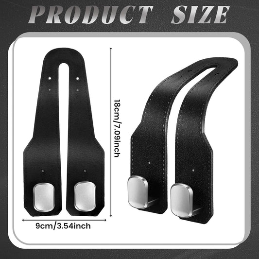 8 Pcs Car Headrest Hooks Purse Holder for Car Seat Headrest Universal Leather Bag Holder with Double Metal V1258-DP02-F-930