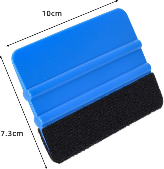 Durable Black Felt Edge Vinyl Squeegee Tool 4-Inch, Car Vinyl Film Wrapping Decal Window Tint Work, V1258-DP02-WO-1024