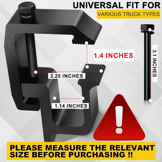 Upgraded ? ??? Camper Shell Clamps - Heavy Duty Truck Topper Clamps - More Secure Truck Cap Clamps for Dodge V1258-DP02-WO-104