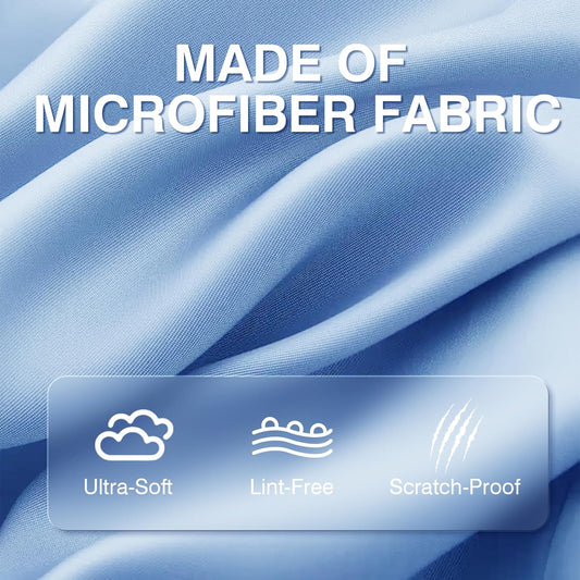 60-Pack Microfiber Cleaning Cloths for Glasses, 6x7 Inch Premium Lens Cleaning Cloth for Screens, Cameras, V1258-DP02-WO-1053