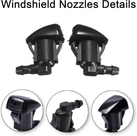 Toyota Windshield Washer Nozzles Kit - Replaces OEM #85381-AE020, Fits 04-10 Sienna, 05-12 Corolla, 04-08 V1258-DP02-WO-108