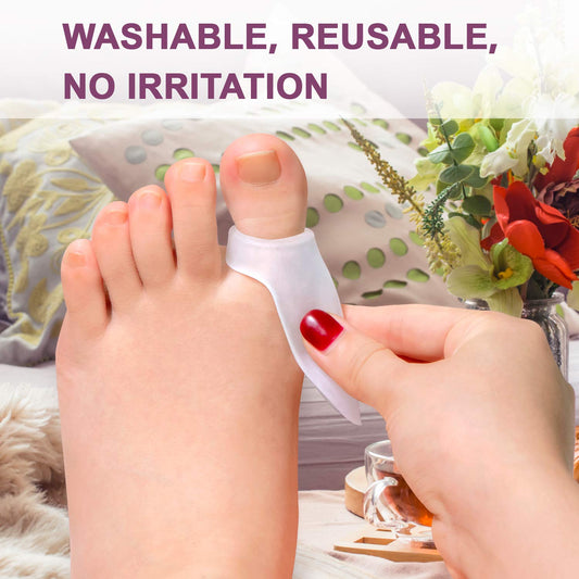 Gel Bunion Protector Shield, 10 Pack of Bunion Pads and Cushions, Bunion Guard for Big Toe, Relieve Foot Pain V1258-DP02-WO-1082