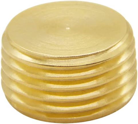5PCS 1/2" NPT Male Brass Pipe Plug Counter Sunk Internal Hex Thread Pipe Plug V1258-DP02-WO-245