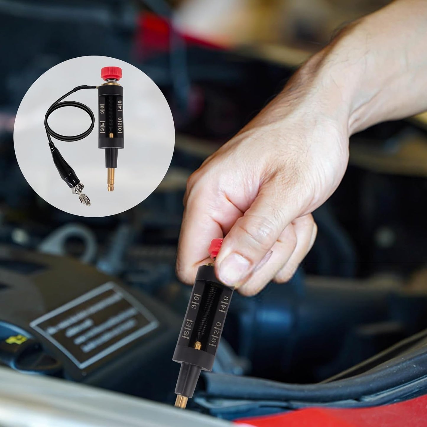 Spark Plug Tester, Adjustable Ignition Coil Tester System, Coil Pack Tester, Spark Testers Tool, Spark V1258-DP02-WO-246