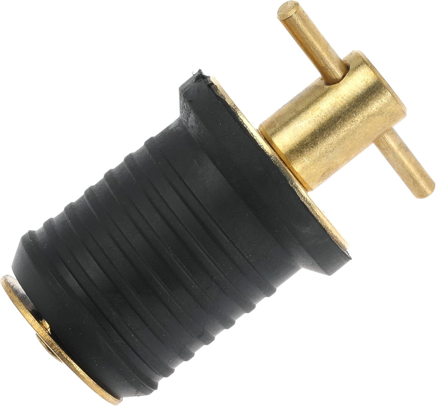 2 Pcs Boat Drain Plug With T Handle - Snap Rubber Plugs With Brass/Stainless Steel Handle - Marine Twist V1258-DP02-WO-256