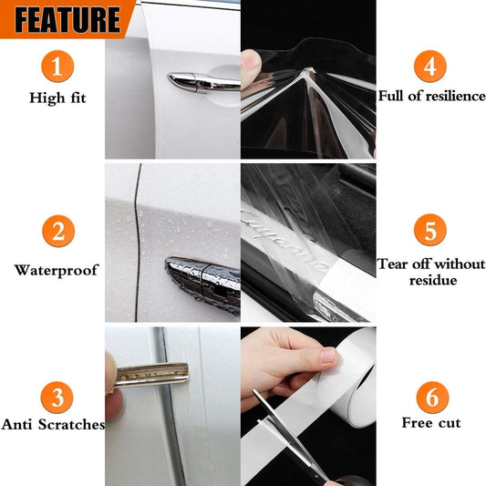 Anti-Scratch Anti-Collision Adhesive Strip Car Door Edge Guard Protector Strip Car Door Scuff Plate V1258-DP02-WO-336
