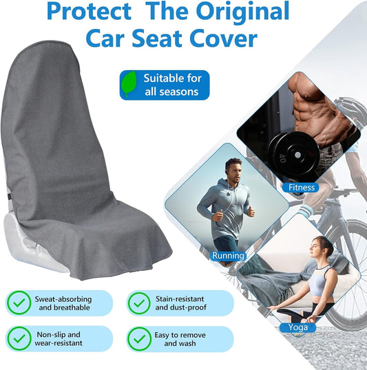 Car Seat Covers Universal Car Protective Front Seat Covers Washable Non-Slip Seat Protectors for Gym V1258-DP02-WO-348