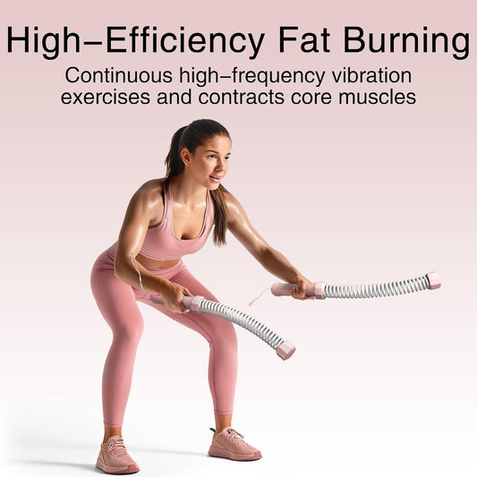 2PCS Weighted Ropeless Battle Ropes, 3.5 lbs in total, Heavy Duty Workout Rope for Home Gym with Training V1258-DP02-WO-376