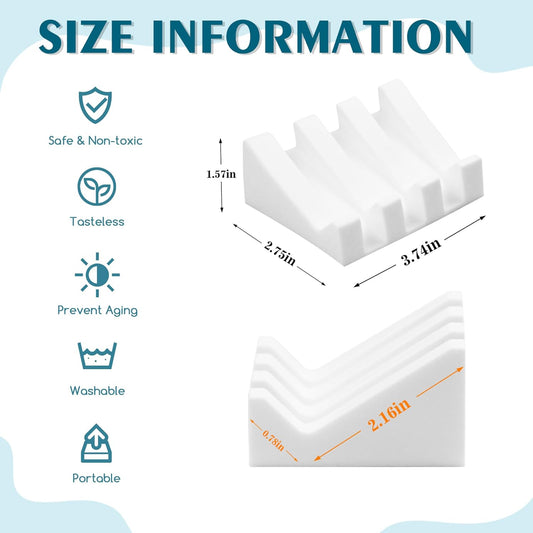 Self Draining Soap Dish Holder,Silicone Soap Dish,for Bathroom,Kitchen, Sponges, Can Extend Soap Life, Keep V1258-DP02-WO-698