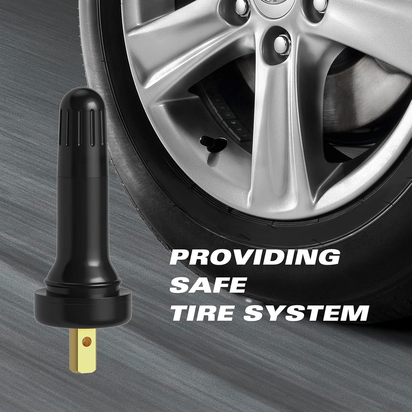 TPMS 20008 Rubber Snap-in Tire Valve Stem (50 pcs/Bag) V1258-DP02-WO-711