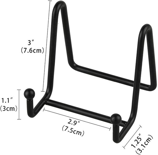 Plate Stands for Display - Iron Easel Stand Plate Holder Display Stand Picture Frame Stand for Pictures | V1258-DP02-WO-716