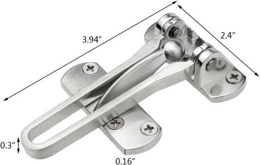 Home Security Door Lock, 2 Pack Latch Guard Clasp Front Door Locks for Kids, Home Reinforcement Lock for V1258-DP02-WO-774