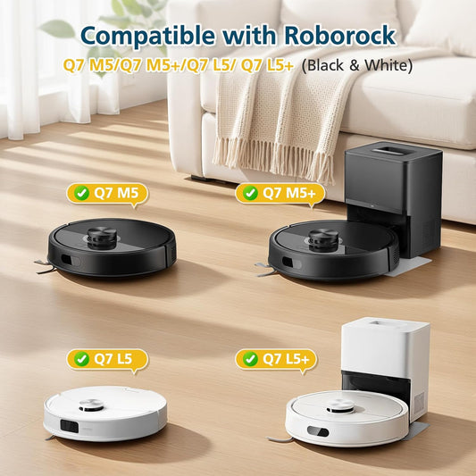 Replacement Parts Accessories Compatible with Roborock Q7 M5+/ Q7 M5/ Q7 L5/ Q7 L5+ Robot Vacuum Cleaner, 2 V1258-DP02-WO-846