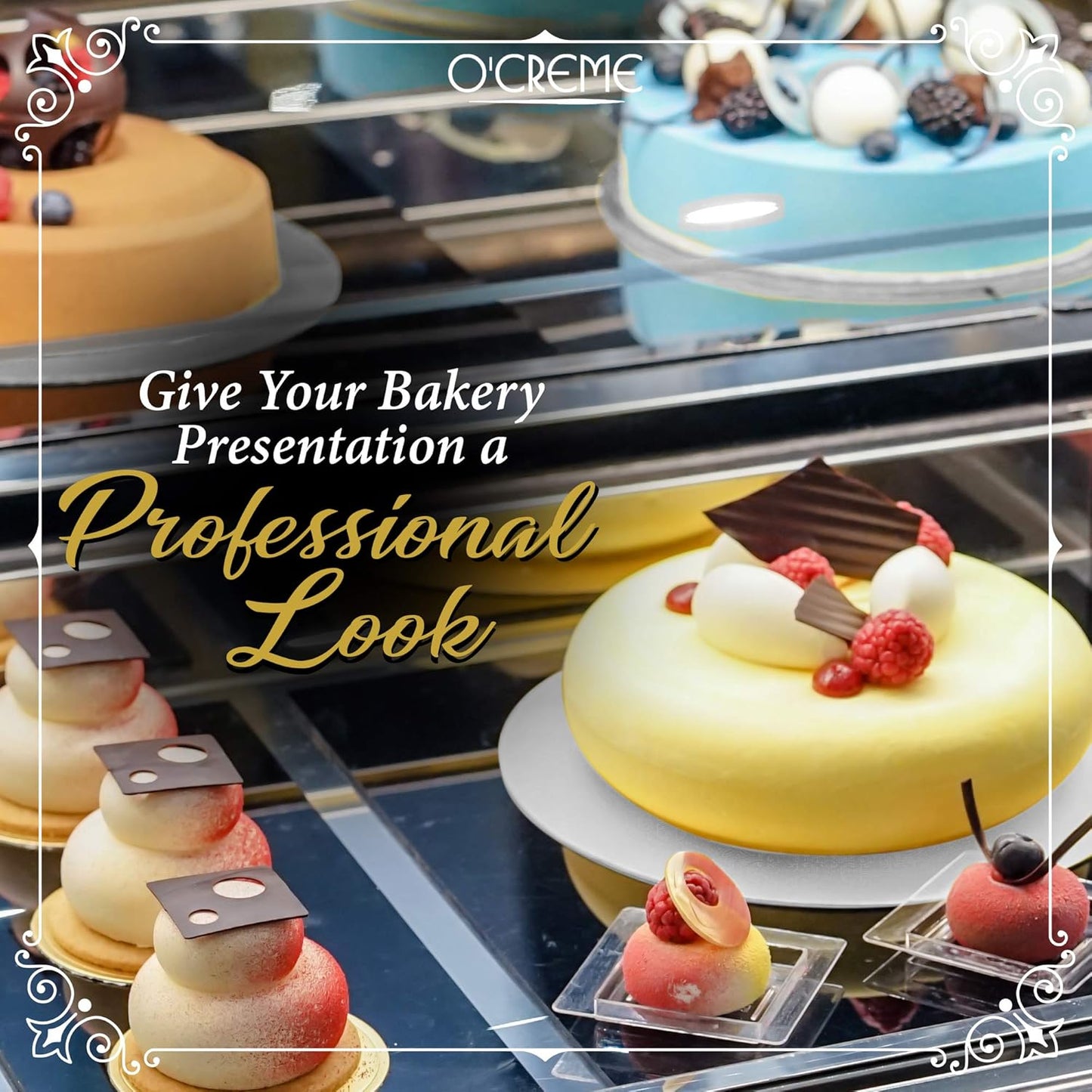 White Wraparound Cake Pastry Round Drum Board 1/4 Inch Thick, 12 Inch Diameter - Pack of 10 V1258-DP02-WO-871
